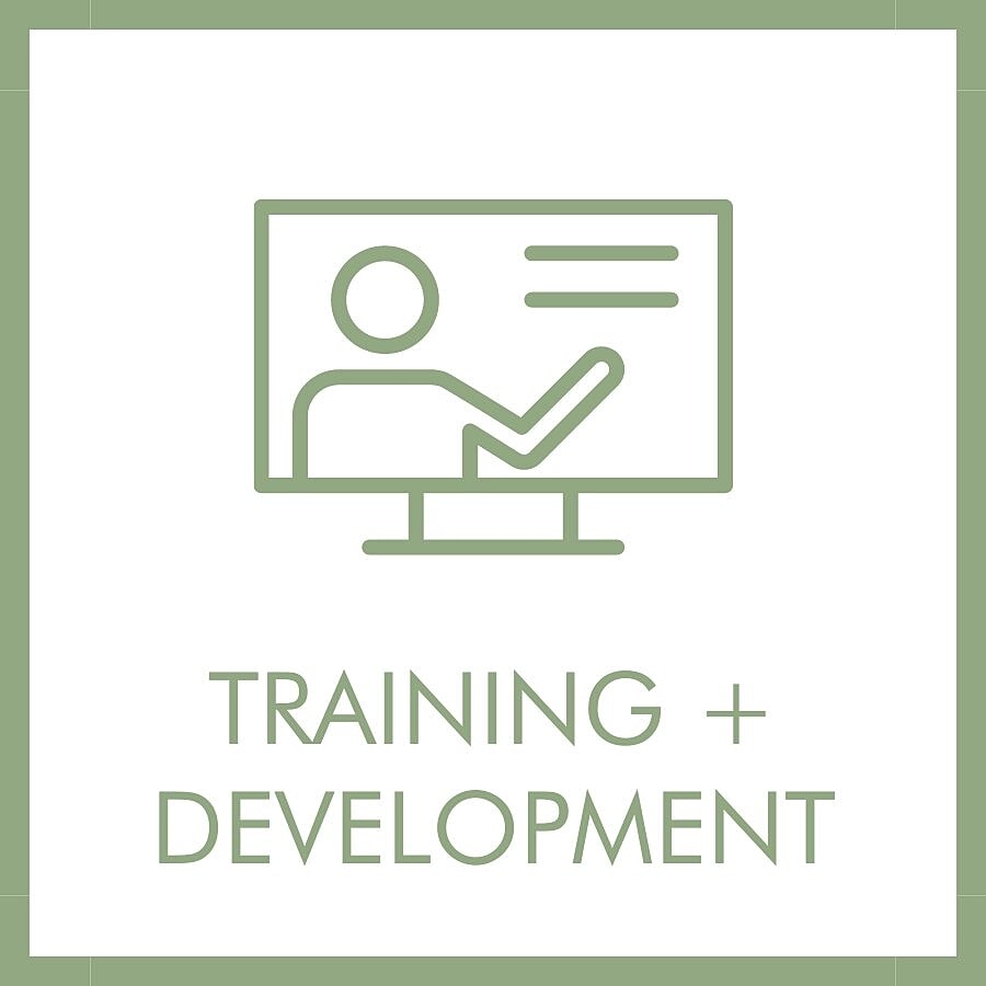 Training and development concept illustration.