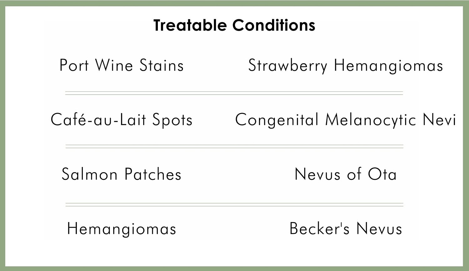 List of treatable skin conditions